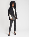 Black wool cape coat - OI20 - % - SS2021 | Roberto Verino