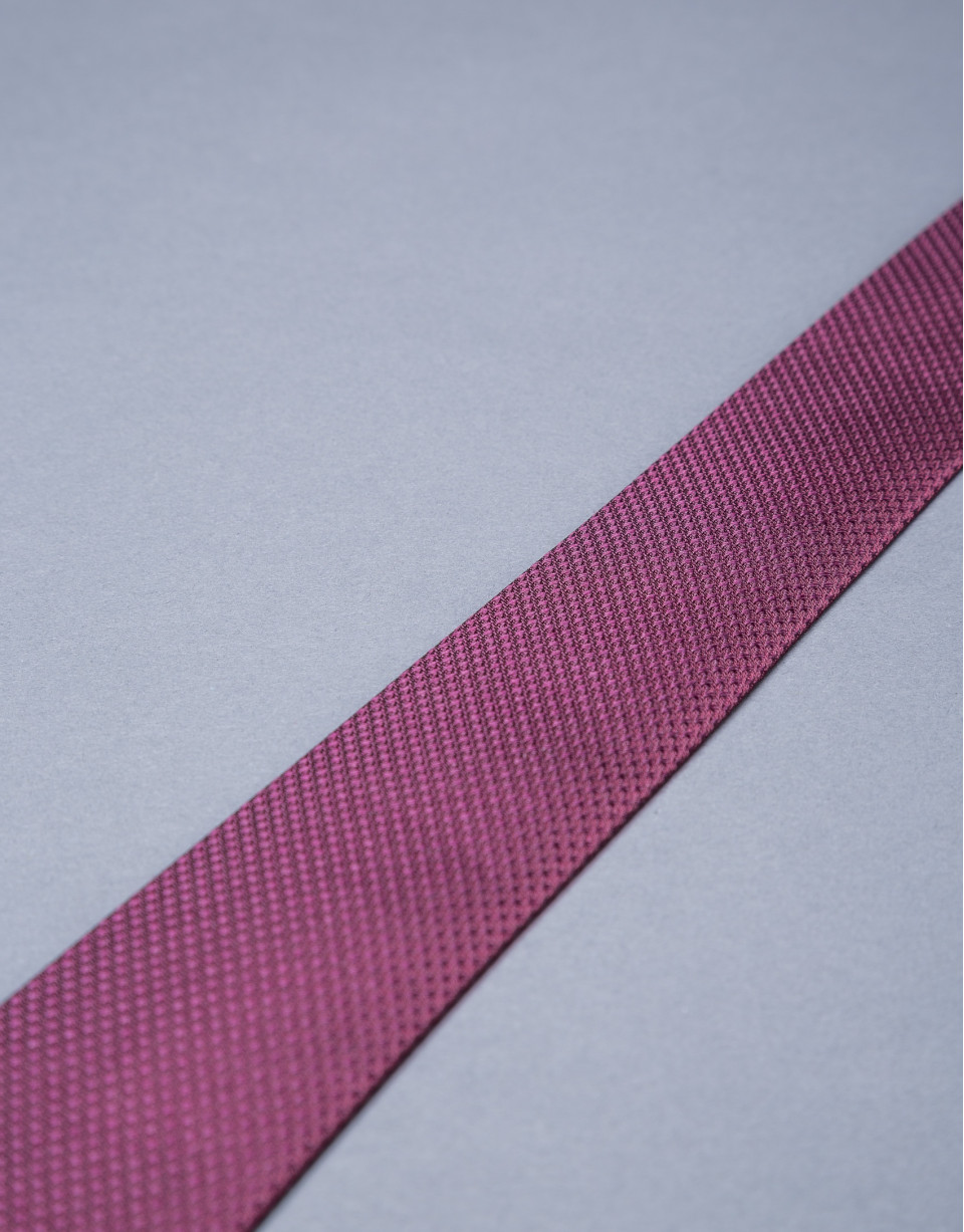 Corbata microdibujo granate