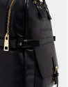 Black leather Charlotte backpack