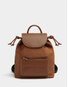 Mochila Simoneta nailon marrón