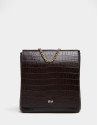 Brown nappa Valentina backpack