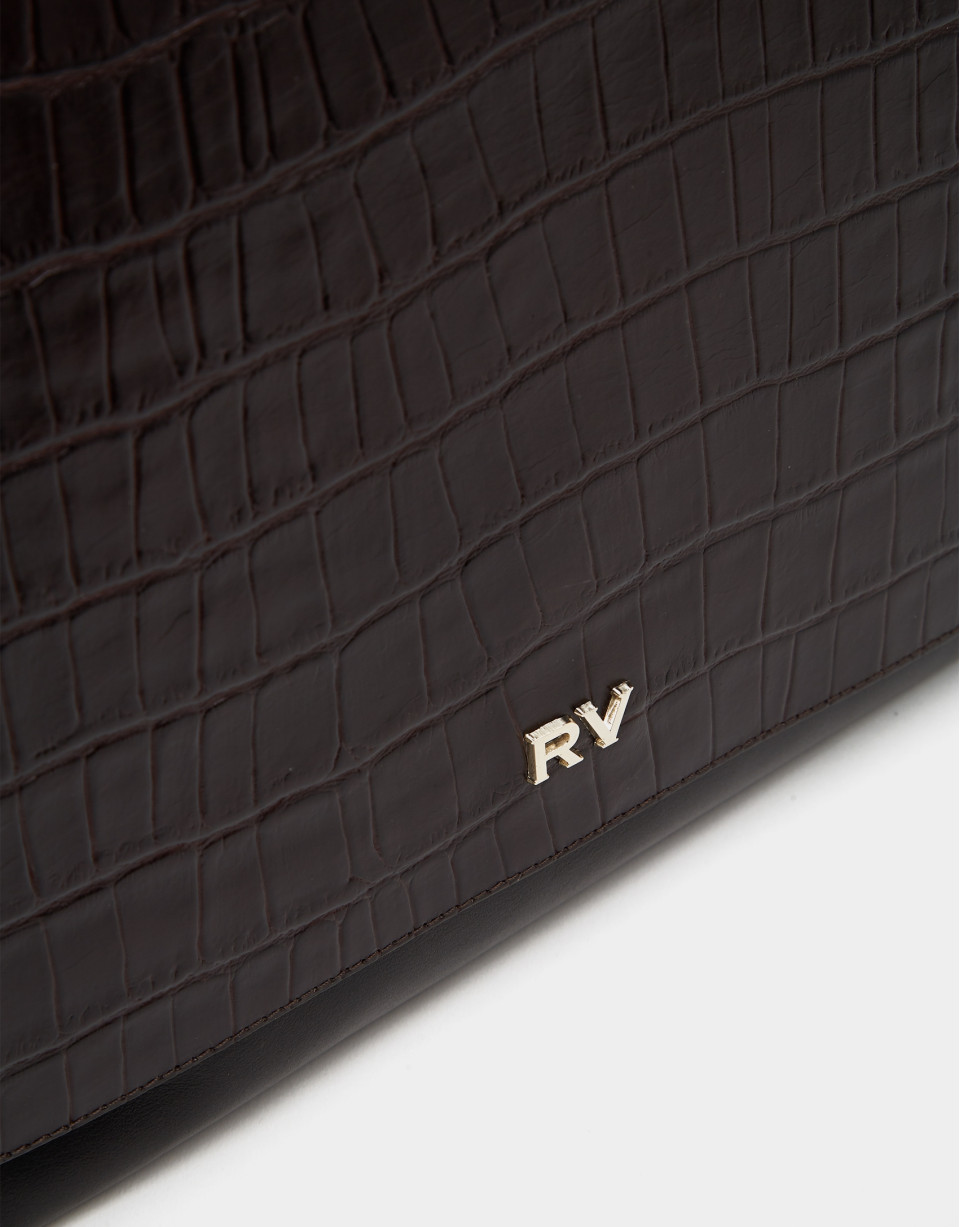 Brown nappa Valentina backpack