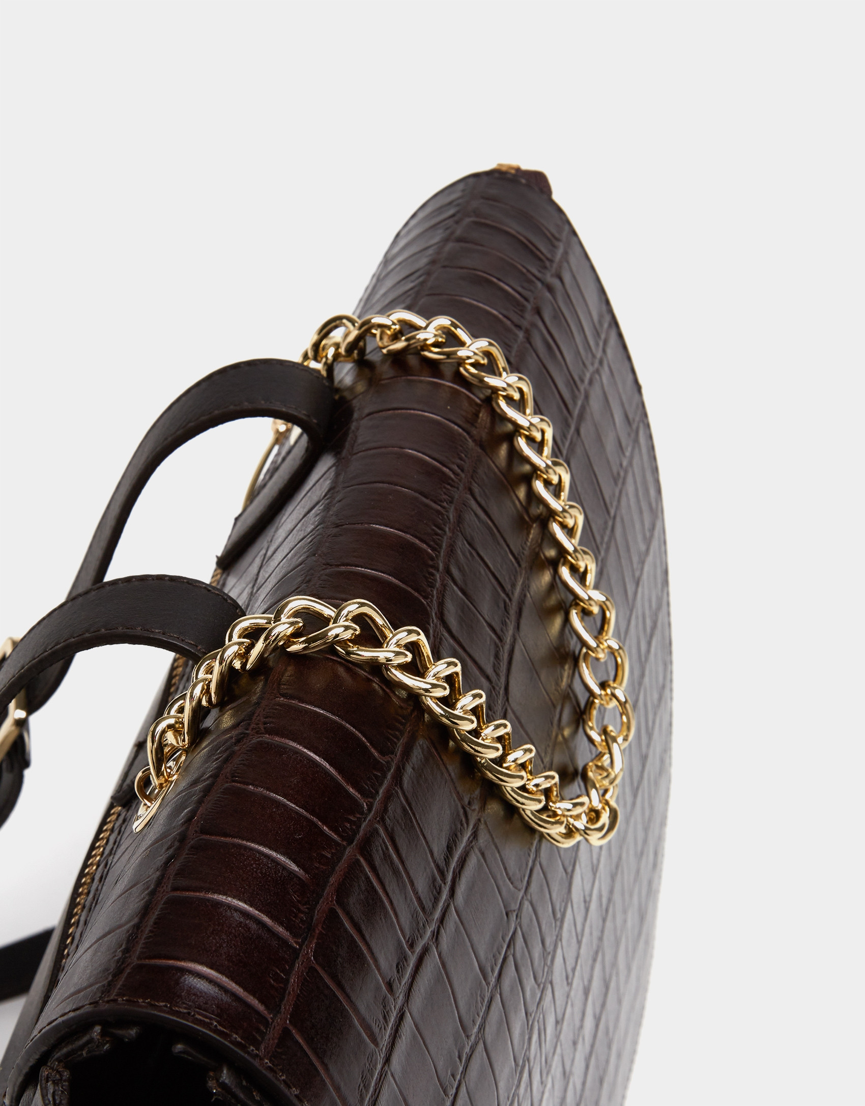 Brown nappa Valentina backpack