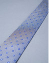 Blue - gray motif tie