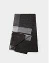 Gray checked scarf