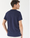 Camiseta algodón marino logo RV celeste | Roberto Verino