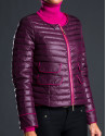 Short fuchsia - aubergine ski jacket 
