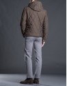 Brown hooded tracksuit jacket 