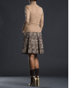Pleated jacquard skirt 