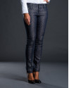 Pantalón gris estrecho jacquard