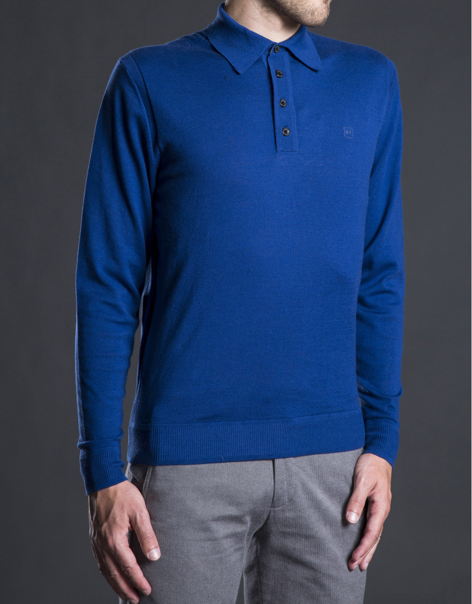 Polo punto azul