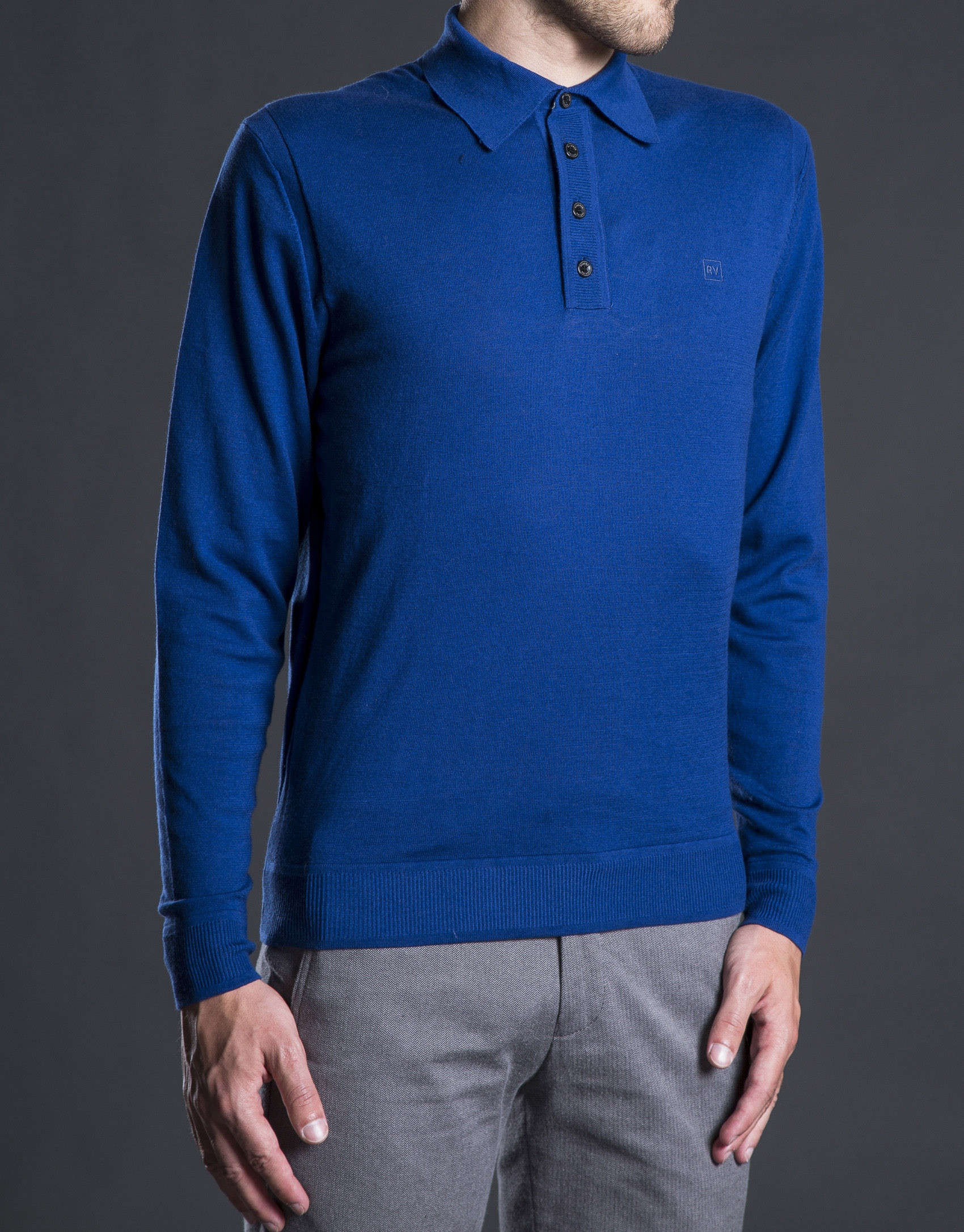 Polo punto azul