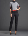 Gray striped fantasy sweater 