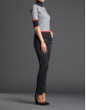 Gray striped fantasy sweater 