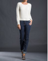 Blue stone and studded jeans 
