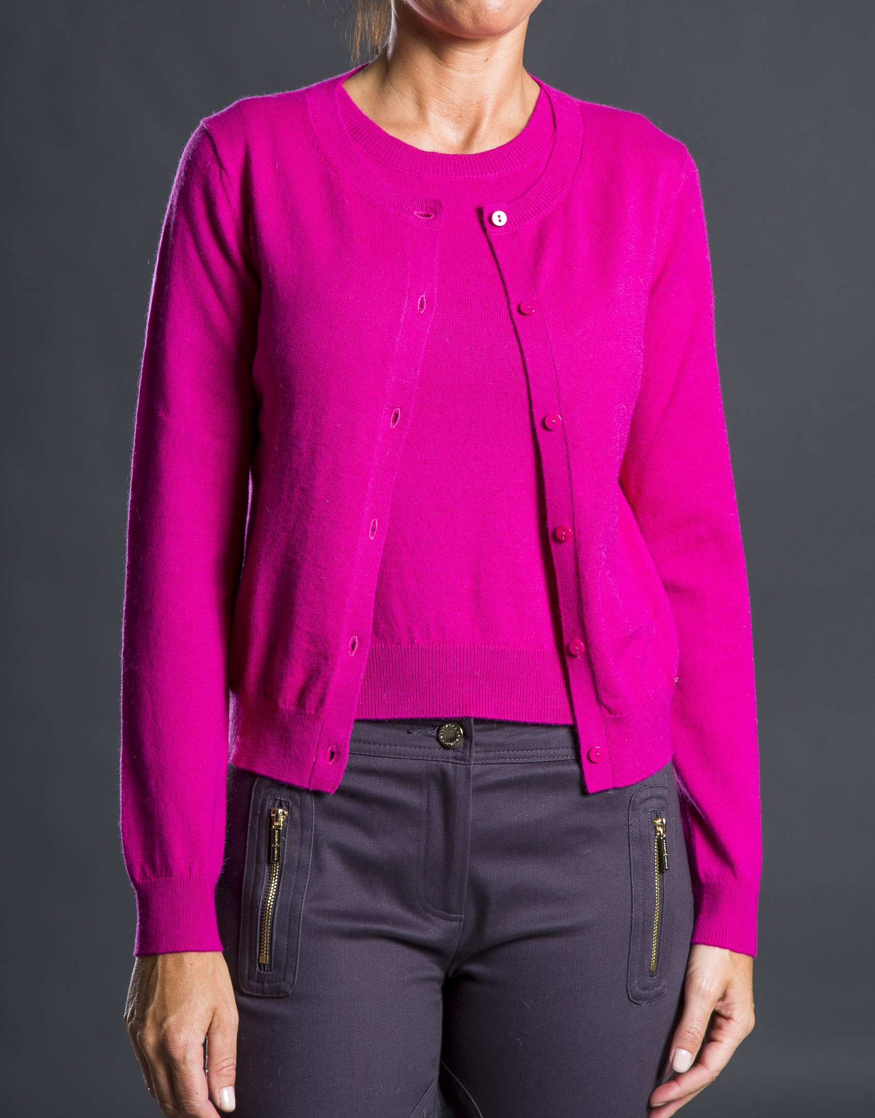 Coral knit jacket