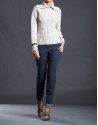 Jersey beige knit rombos