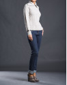 Jersey beige knit rombos