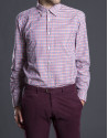 Camisa sport cuadro multicolor