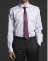 Camisa vestir rayas rosa