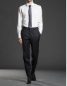White herringbone dress shirt 