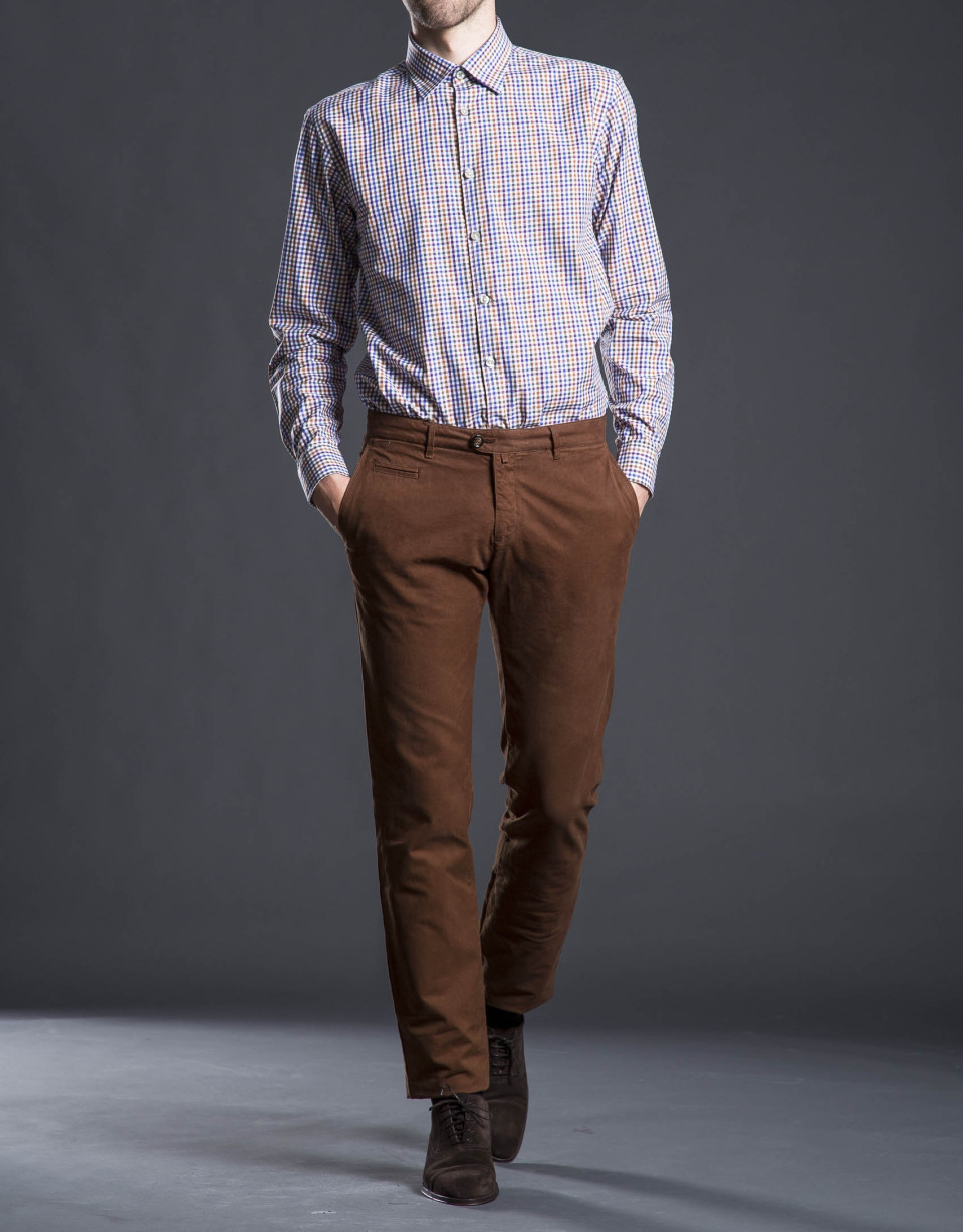 Camisa sport cuadro multicolor