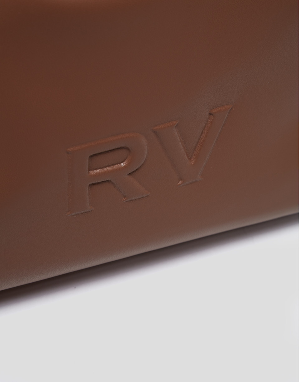 Bolso de hombro Grace Hobo piel marrón - PV2023 | Roberto Verino