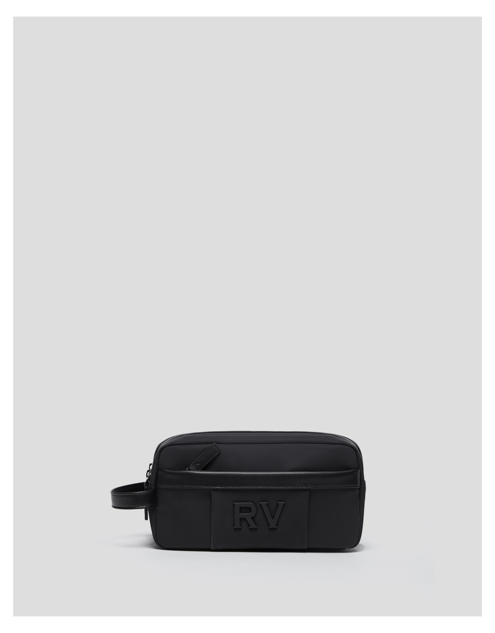 Black zippered men's vanity case - Man - AW2023 | Roberto Verino