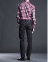 Camisa sport cuadro rojo gris