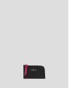 Black Saffiano leather Sama coin purse  - Woman | Roberto Verino