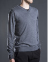 Basic gray knit sweater