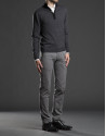 Gray turtle neck sweater with buttons 