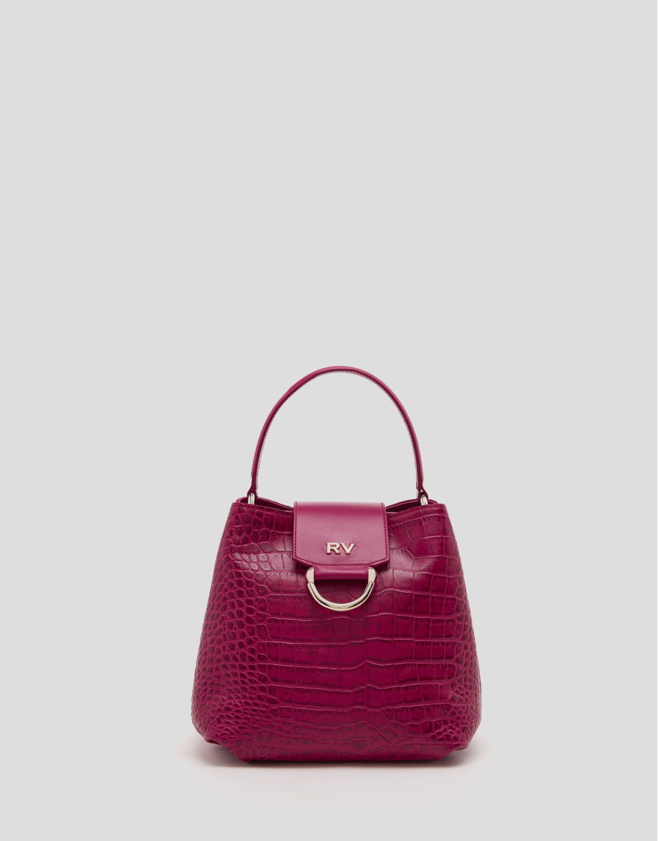 Red leather Miranda hobo bag