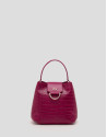 Red leather Miranda hobo bag