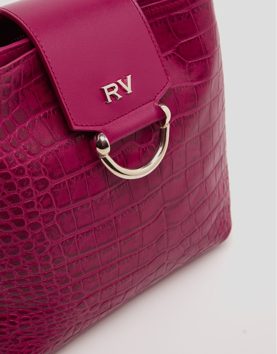 Cherry leather Miranda hobo bag - SS2023 | Roberto Verino
