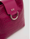Cherry leather Miranda hobo bag - SS2023 | Roberto Verino