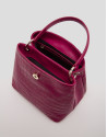 Cherry leather Miranda hobo bag - SS2023 | Roberto Verino