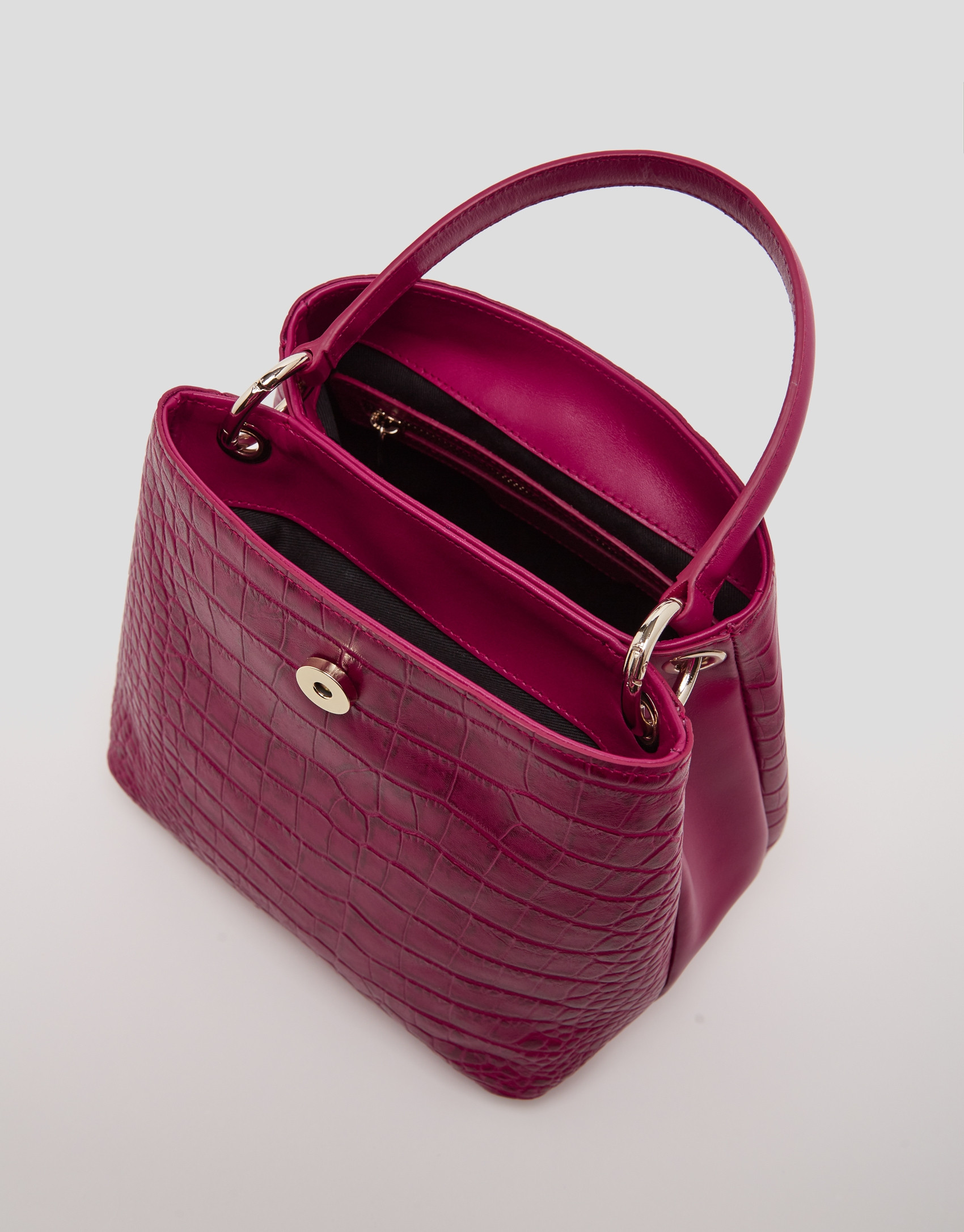 Cherry leather Miranda hobo bag - SS2023 | Roberto Verino