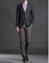 Gray micro-print jacket