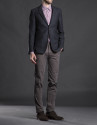 Gray micro-print jacket