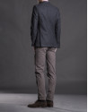 Gray micro-print jacket