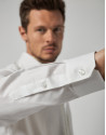 White structured dress shirt