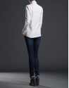 Camisa  gris sopata pasamanería