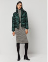 Dark green padded jacket - Woman - AW2022 | Roberto Verino