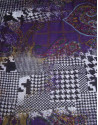 Foulard estampado cachemir/pata de gallo