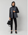 Black tech fabric vest with four pockets | Roberto Verino