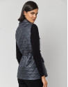 Black tech fabric vest with four pockets | Roberto Verino