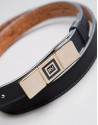 Narrow gray belt 