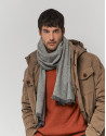 Dark beige quilted parka
