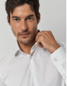 White twill dress shirt